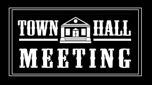 Town Hall Meeting banner
